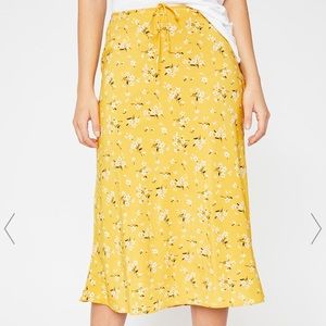 Cotton candy midi skirt